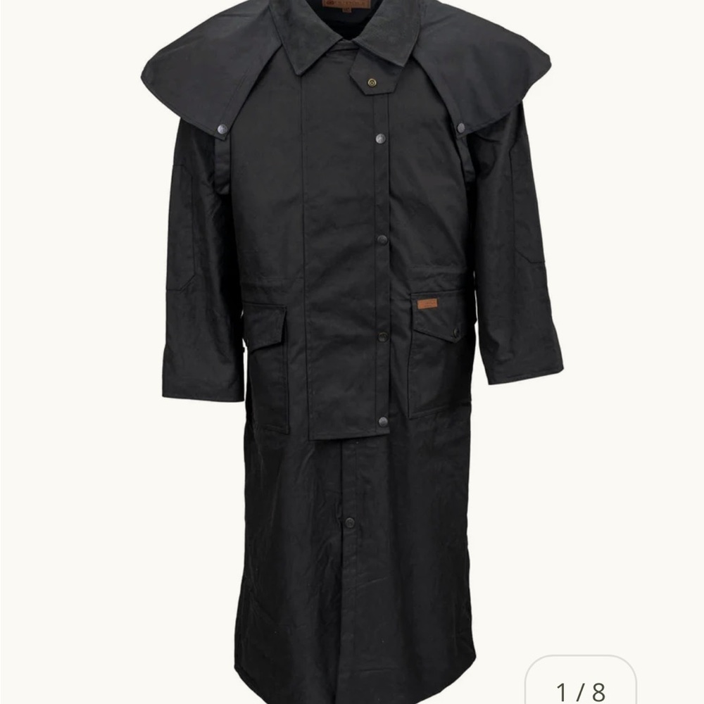 Black Long Raincoat